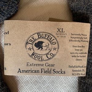 buffalo wool co Underwear & Socks - 💥 BISON / BUFFALO wool socks !! buffalo wool co Underwear & Socks - 💥 BISON / BUFFALO wool socks !!